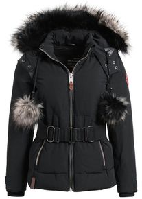 Khujo, Damen Jacke 'TEODORA WITH BELT', Schwarz