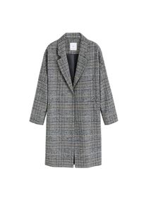 Mango, Damen Mantel 'Bradchu-I', Hellbeige / Schwarz / Weiß