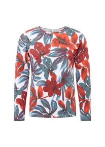 Key Largo, Herren Sweatshirt 'CONCEPT', Petrol / Feuerrot / Wei&szlig;