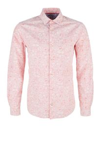 s.Oliver RED LABEL, Herren Hemd, Pastellrot / Weiß