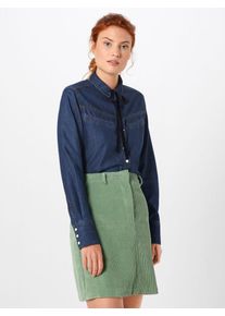 Q/S Designed By, Damen Bluse, Blue Denim