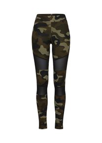 Urban Classics, Damen Leggings, Khaki / Oliv / Schwarz