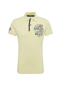 CAMP DAVID, Herren Poloshirt, Gelb / Schwarz
