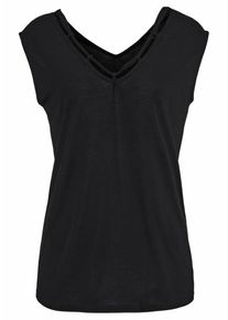 s.Oliver RED LABEL, Damen Beachwear Strandshirt, Schwarz