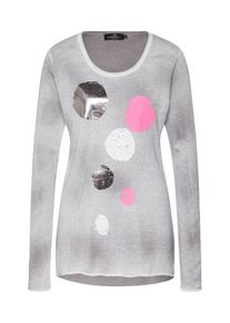 Zwillingsherz, Damen Pullover, Grau
