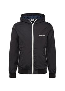 Jack & Jones JACK & JONES, Herren Jacke 'Jcopete', Schwarz / Weiß