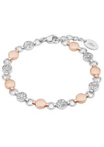 s.Oliver RED LABEL, Damen Armband mit Swarovski Kristallen, Rosegold / Silber