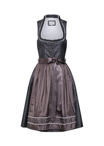 Marjo, Damen Dirndl 'Ala', Anthrazit / Beere