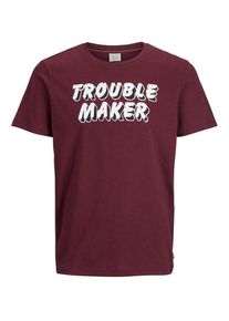 Jack & Jones JACK & JONES, Herren Statet T-Shirt, Blutrot