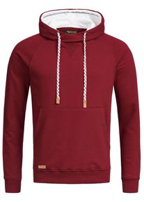 INDICODE JEANS, Herren Hoodie 'Santos', Dunkelrot