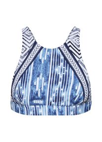 Rip Curl, Damen Bikinitop 'MOON TIDE CROP', Blau / Weiß