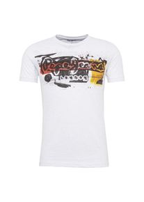 Pepe Jeans, Herren T-Shirt 'AMERSHAM', Gelb / Schwarz / Weiß