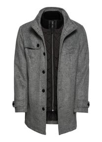 Tom Tailor, Herren Mantel, Graumeliert