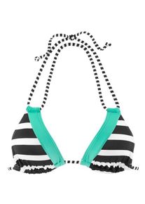 Kangaroos, Damen Triangel-Top, Jade / Schwarz / Weiß