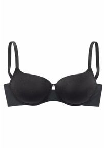 Nuance, Damen Schalen-BH mit edlem Jacquardmuster, Schwarz