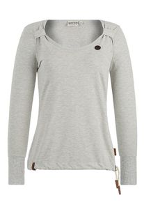Naketano, Damen Sweatshirt 'Big Dudelsack Flavour', Graumeliert