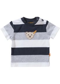Steiff Collection, Baby T-Shirt für Jungen, Nachtblau / Grau / Weiß