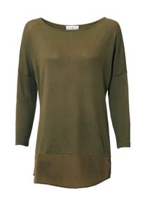 Heine, Damen Feinstrickpullover, Khaki