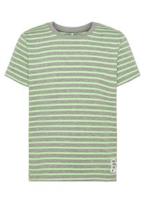 name it, T-Shirt, Graumeliert / Apfel