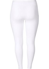 sheego Casual, Damen Leggings, Weiß