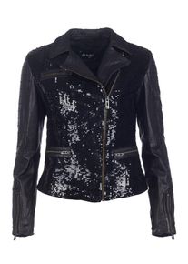 Maze, Damen Lederjacke 'Hastings', Schwarz