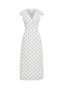 IVY & OAK IVY & OAK, Damen Kleid 'Wrap Dress Midi', Schwarz / Weiß