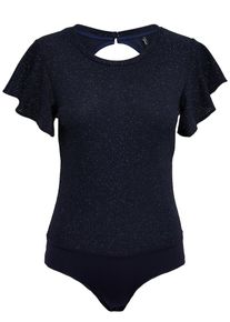 Only, Damen Detailreicher Body, Dunkelblau
