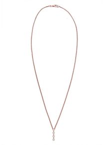 Diamore, Damen Kette 'Geo', Rosegold / Weiß