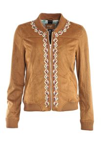 Maze, Damen Jacke 'Weifang', Hellblau / Cognac / Dunkellila / Lachs