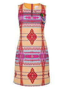 All Yours, Damen Etuikleid, Hellblau / Goldgelb / Fuchsia / Rot