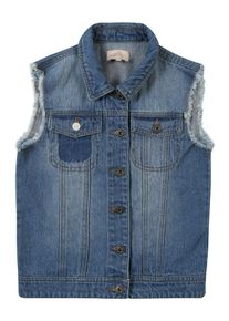 KIDS Only, M&auml;dchen Weste 'konLEA UNICORN', Blue Denim