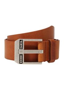 Diesel, Herren Gürtel 'BLUESTAR', Cognac / Silber
