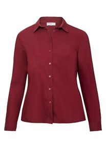 sheego Basic, Damen Basic Stretch Bluse, Rubinrot