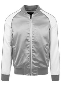 Urban Classics, Herren Jacket, Silber / Weiß