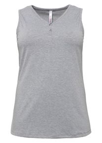 sheego Casual, Damen Tanktop, Graumeliert