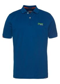 Superdry, Herren Poloshirt 'Mercerised Lite City', Blau