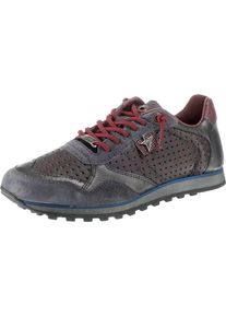 CETTI, Damen Sneakers, Royalblau / Grau / Basaltgrau / Greige / Pitaya / Pastellrot / Silber