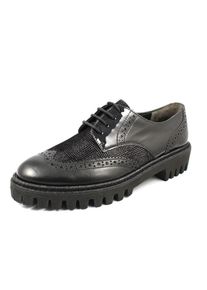 Paul Green, Damen Schn&uuml;rschuhe, Schwarz