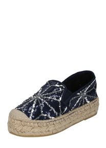 Vidorreta, Damen Espadrilles mit Pailletten und Plateau, Marine