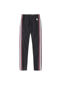 Abercrombie & Fitch Abercrombie & Fitch, Mädchen Hose 'SB19-J2', Dunkelpink / Schwarz / Weiß
