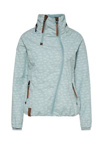 Naketano, Damen Jacke mit Anker-Print, Hellblau / Weiß
