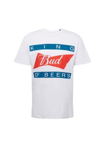 Jack & Jones JACK & JONES, Herren Shirt 'Jorbuds', Himmelblau / Orangerot / Weiß