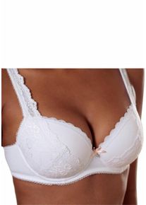 Lascana, Damen Schalen-BH, Weiß