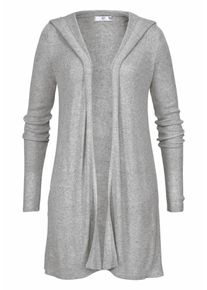 AJC, Damen Kapuzenstrickjacke, Grau