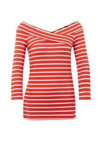Tom Tailor Denim, Damen T-Shirt, Rot / Weiß