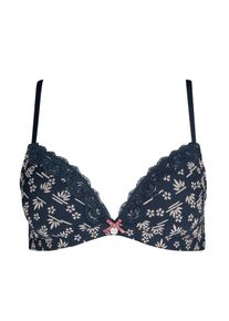 Skiny, Damen BH 'Sweet Cotton', Nachtblau / Naturweiß