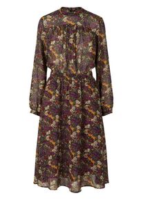 Y.A.S, Damen Kleid, Dunkelgelb / Dunkelgrün / Weinrot