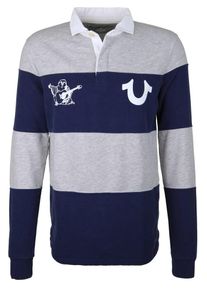 True Religion, Herren Sweatshirt, Navy / Graumeliert / Weiß