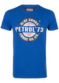 PETROL INDUSTRIES, Herren T-Shirt, Blau / Hellrot / Schwarz / Wei&szlig;