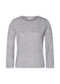 Tom Tailor Denim, Damen Shirt, Graumeliert / Weiß